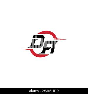 DA initial logo cool and stylish concept for esport or gaming logo as your inspirational Stock Vector