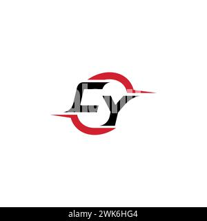 CY initial logo cool and stylish concept for esport or gaming logo as your inspirational Stock Vector