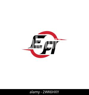 EA initial logo cool and stylish concept for esport or gaming logo as your inspirational Stock Vector