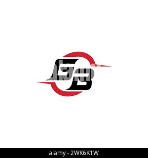 GB initial logo cool and stylish concept for esport or gaming logo as your inspirational Stock Vector