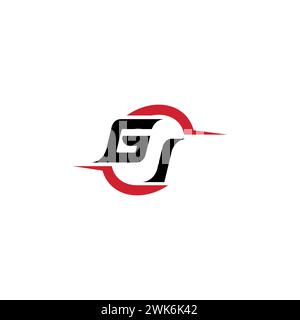 GI initial logo cool and stylish concept for esport or gaming logo as your inspirational Stock Vector