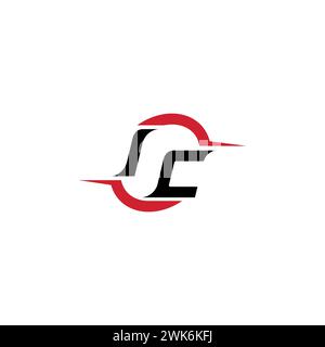 IC initial logo cool and stylish concept for esport or gaming logo as your inspirational Stock Vector