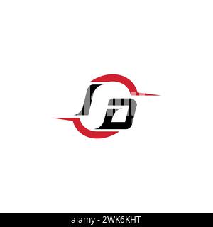 ID initial logo cool and stylish concept for esport or gaming logo as your inspirational Stock Vector