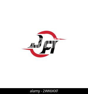 JA initial logo cool and stylish concept for esport or gaming logo as your inspirational Stock Vector