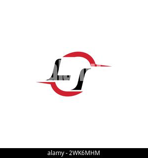 LI initial logo cool and stylish concept for esport or gaming logo as your inspirational Stock Vector