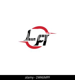 LA initial logo cool and stylish concept for esport or gaming logo as your inspirational Stock Vector