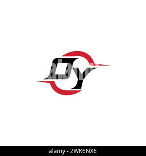 OY initial logo cool and stylish concept for esport or gaming logo as your inspirational Stock Vector