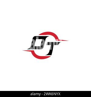 OT initial logo cool and stylish concept for esport or gaming logo as your inspirational Stock Vector
