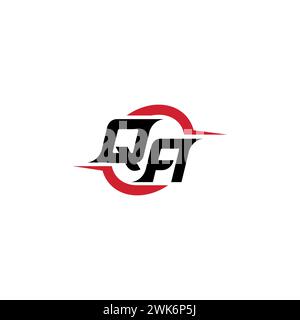 QA initial logo cool and stylish concept for esport or gaming logo as your inspirational Stock Vector