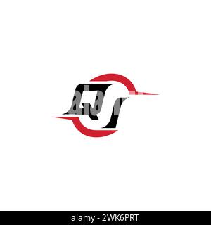 QI initial logo cool and stylish concept for esport or gaming logo as your inspirational Stock Vector