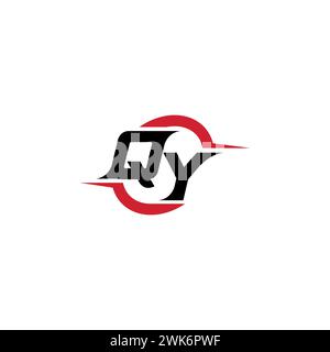 QY initial logo cool and stylish concept for esport or gaming logo as your inspirational Stock Vector