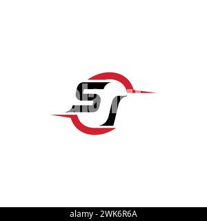 SI initial logo cool and stylish concept for esport or gaming logo as your inspirational Stock Vector