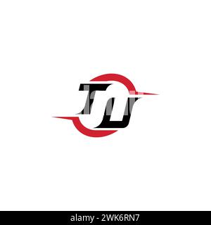 TU initial logo cool and stylish concept for esport or gaming logo as your inspirational Stock Vector