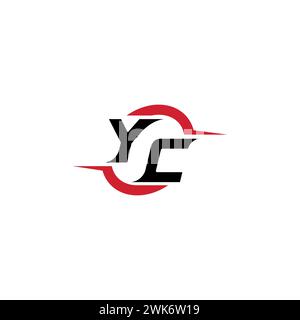 YC initial logo cool and stylish concept for esport or gaming logo as your inspirational Stock Vector