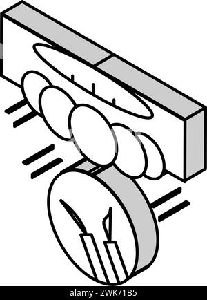 light fixture installation and repair isometric icon vector ...