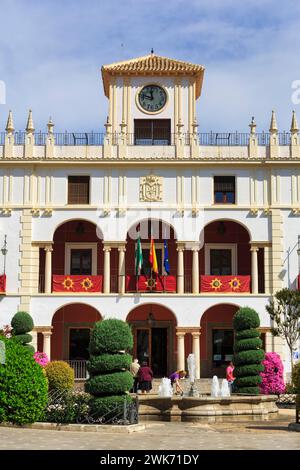 Town Hall, Plaza de la Constitucion, Priego de Cordoba, Priego de Cordoba, Cordoba, Andalusia, Spain Stock Photo