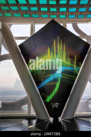 The Frame, digital screen, viewing platform on the upper floor, Dubai, United Arab Emirates, Middle East Stock Photo