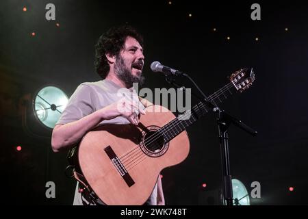 El Kanka performing at La Paloma, Barcelona 15 Feb. 2024. Photographer: Ale Espaliat Stock Photo