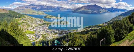 Bob's Peak, Queenstown, Otago, New Zealand Stock Photo