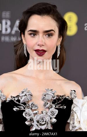 Lily Collins Bei Der Verleihung Der BAFTA Film Awards 2024 / 77th ...