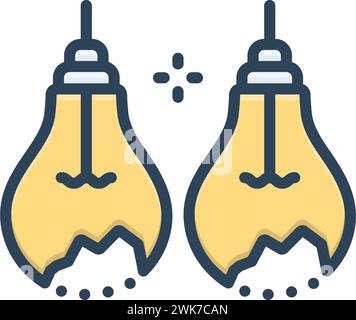 Icon for both,double Stock Vector