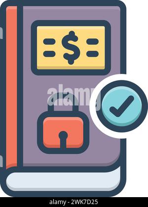 Icon for certain,security Stock Vector
