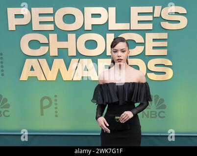 Antonia Gentry walking on the red carpet at the People's Choice Awards held at the The Barker Hangar in Santa Monica, CA on Sunday, ?February 18, 2024. (Photo By Sthanlee B. Mirador/Sipa USA) Stock Photo