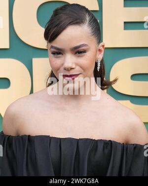 Los Angeles, USA. 18th Feb, 2024. Antonia Gentry walking on the red carpet at the People's Choice Awards held at the The Barker Hangar in Santa Monica, CA on Sunday, ?February 18, 2024. (Photo By Sthanlee B. Mirador/Sipa USA) Credit: Sipa USA/Alamy Live News Stock Photo