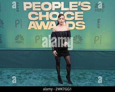 Los Angeles, USA. 18th Feb, 2024. Antonia Gentry walking on the red carpet at the People's Choice Awards held at the The Barker Hangar in Santa Monica, CA on Sunday, ?February 18, 2024. (Photo By Sthanlee B. Mirador/Sipa USA) Credit: Sipa USA/Alamy Live News Stock Photo