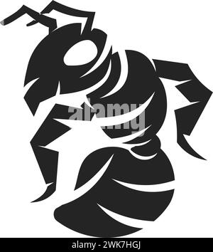 Ant Logo template Isolated. Brand Identity. Icon Abstract Vector graphic Stock Vector