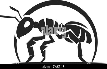 Ant Logo template Isolated. Brand Identity. Icon Abstract Vector graphic Stock Vector