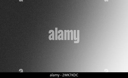 Black and white gradient with grainy texture background. Stock Photo