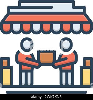 Icon for reseller,distributor Stock Vector