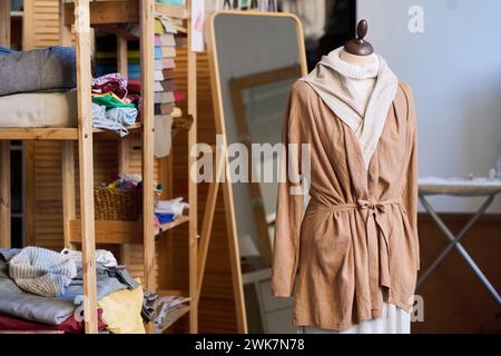 Background image of atelier workshop interior with mannequin, no people, copy space Stock Photo
