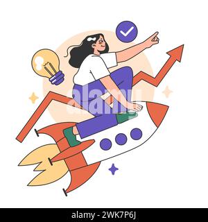 Training workshop. Interactive training process. Professional development. Increasing of business competences and skills. Flat vector illustration Stock Vector