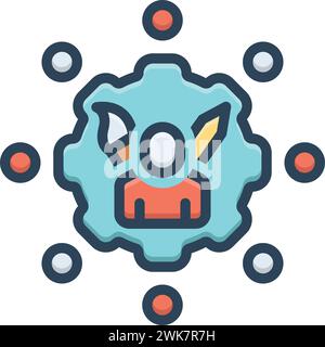 Icon for skills,dexterity Stock Vector