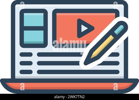 Icon for edited,modified Stock Vector Image & Art - Alamy