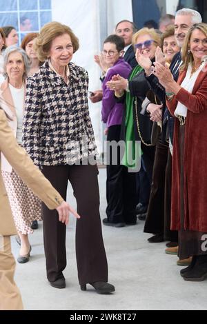 Alcorcon, Madrid, Spain. 19th Feb, 2024. The former Queen Sofia attends Opening and visit to the new dialysis centre 'Los Llanos III' of the Fundacion Renal Ãnigo Alvarez de Toledo and presentation of the platform 'Salud Renal Siempre' at Los Llanos III Center on February 19, 2024 in Alcorcon, Spain (Credit Image: © Jack Abuin/ZUMA Press Wire) EDITORIAL USAGE ONLY! Not for Commercial USAGE! Stock Photo