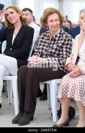 Alcorcon, Madrid, Spain. 19th Feb, 2024. The former Queen Sofia attends Opening and visit to the new dialysis centre 'Los Llanos III' of the Fundacion Renal Ãnigo Alvarez de Toledo and presentation of the platform 'Salud Renal Siempre' at Los Llanos III Center on February 19, 2024 in Alcorcon, Spain (Credit Image: © Jack Abuin/ZUMA Press Wire) EDITORIAL USAGE ONLY! Not for Commercial USAGE! Stock Photo