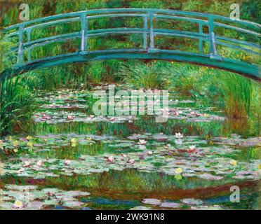 The Japanese Footbridge. Claude Monet. 1899. Stock Photo