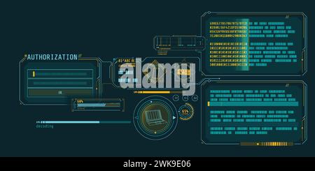 Data decryption program interface with authorization window Stock ...