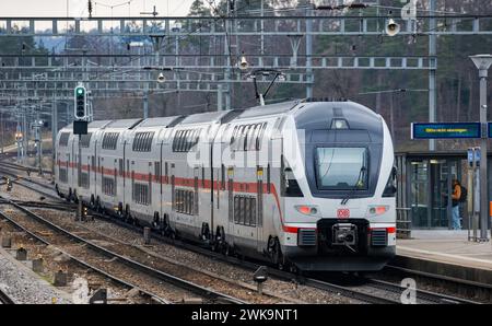 Ein DB Intercity ist von Zürich nach Singen unterwegs. Es