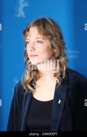 Berlin, Germany, 19th February 2024, Josefa Heinsius at the photo call for the film Langue Étrangère at the 74th Berlinale International Film Festival. Photo Credit: Doreen Kennedy / Alamy Live News. Stock Photo