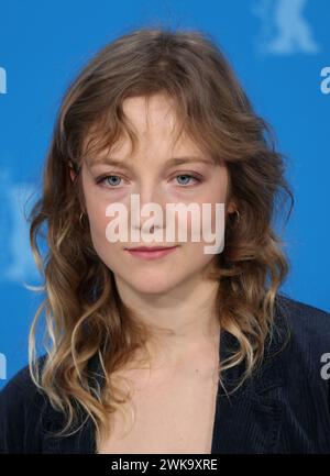 Berlin, Germany, 19th February 2024, Josefa Heinsius at the photo call for the film Langue Étrangère at the 74th Berlinale International Film Festival. Photo Credit: Doreen Kennedy / Alamy Live News. Stock Photo