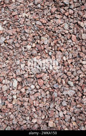Breakstone background. Road gravel. Gravel texture. Crushed Gravel background. Piles of limestone rocks. Gravel texture pattern background. Constructi Stock Photo