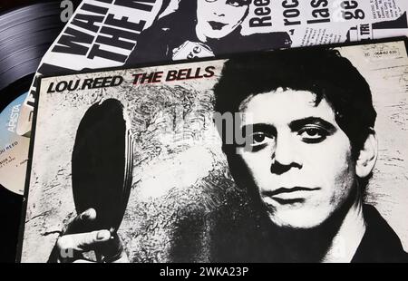 Lou Reed - The Bells - Vintage vinyl album cover Stock Photo - Alamy