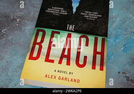 The Beach book by Alex Garland in Maya Bay, Phi Phi island Thailand Stock  Photo - Alamy