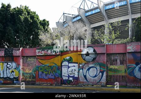 Estadio Azteca, Aztekenstadion, Heimat des Fussballclubs Club America und Austragungsort des Eröffnungsspiels zur FIFA Fussball Weltmeisterschaft 2026, Coyoacan, Mexiko Stadt *** Estadio Azteca, Azteca Stadium, home of the Club America football club and venue for the opening match of the 2026 FIFA World Cup, Coyoacan, Mexico City Stock Photo