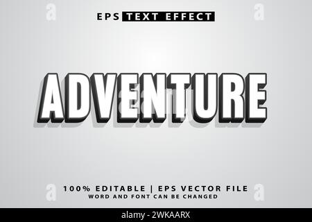 3d editable text effect stock vector Stock Vector