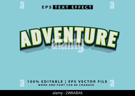 3d editable text effect stock vector Stock Vector